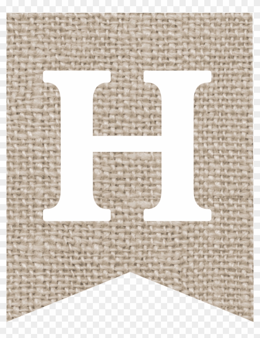 burlap banner printable alphabet h cross hd png download 1000x1250 1871480 pngfind
