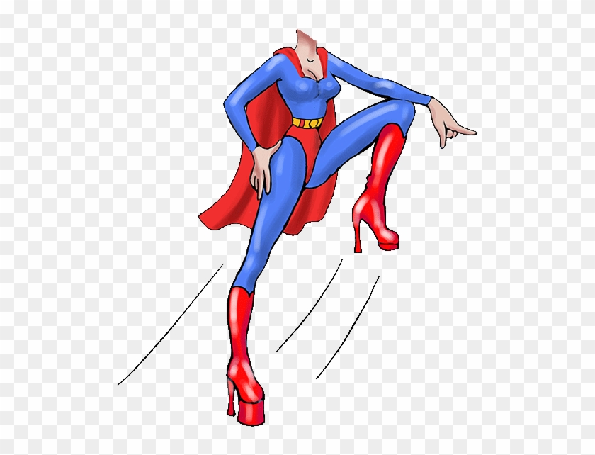 female superhero body outline