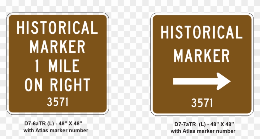 Advance And Directional Historical Marker Guide Signs - Sign, HD Png ...