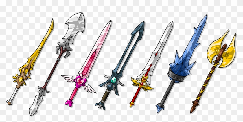 Sword Vector Fantasy Ebf 5 Weapons Hd Png Download 958x437 Pngfind