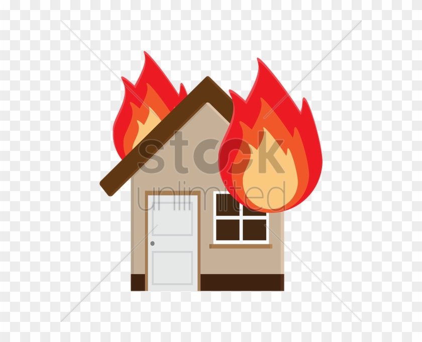 Burning House Cartoon - Cartoon House Burning Down, HD Png Download -  600x600(#1885371) - PngFind