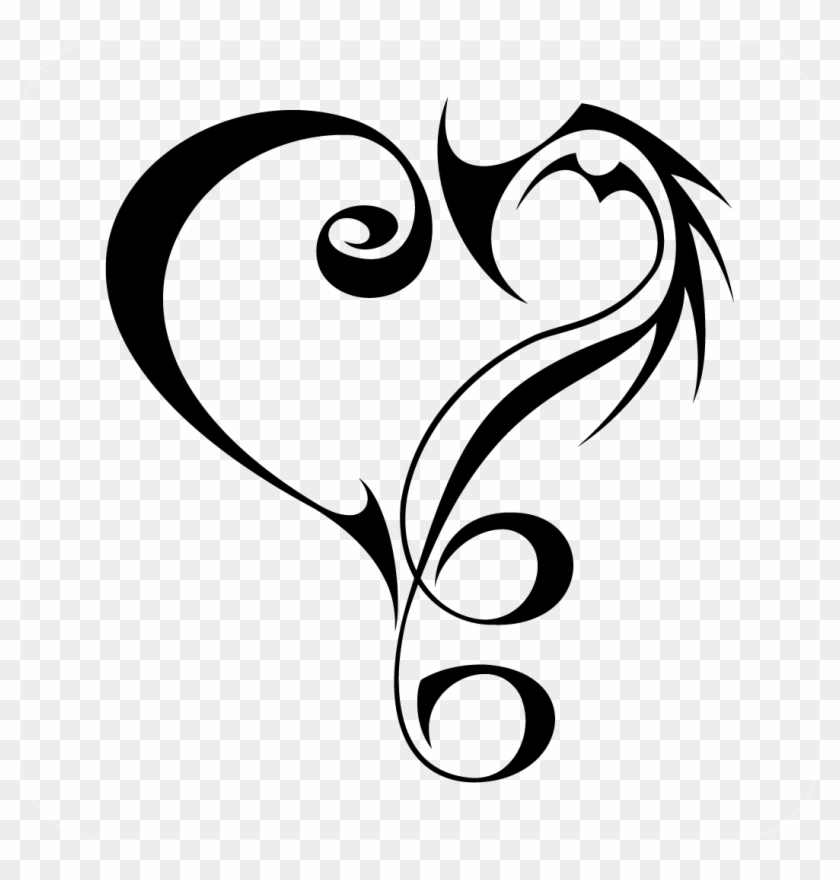 Tribal Heart Decal - Tribal Heart Tattoo, HD Png Download -  1051x1051(#1886087) - PngFind