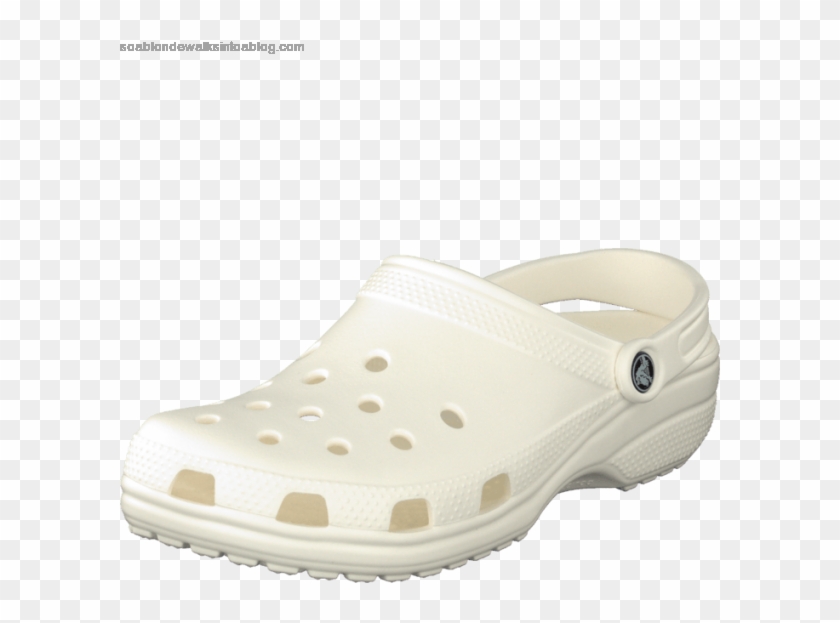 crocs white slip on