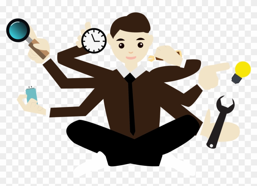 This Free Icons Png Design Of Multitasking Cartoon - Multitasking ...