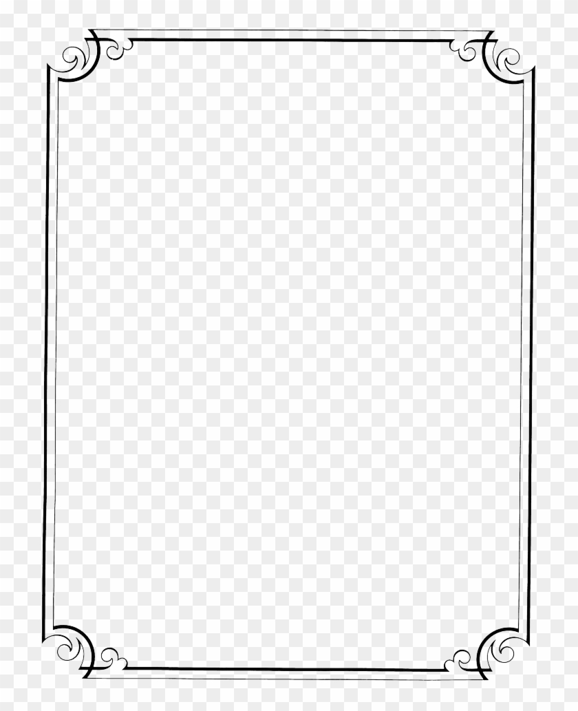 elegant border frame png vintage border png transparent png download 736x964 191202 pngfind