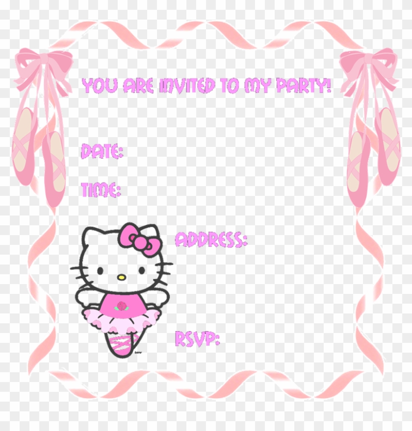 Hello Kitty Birthday Party Invitations Printable Free Hello Kitty Birthday Party Invitations Printable Free
