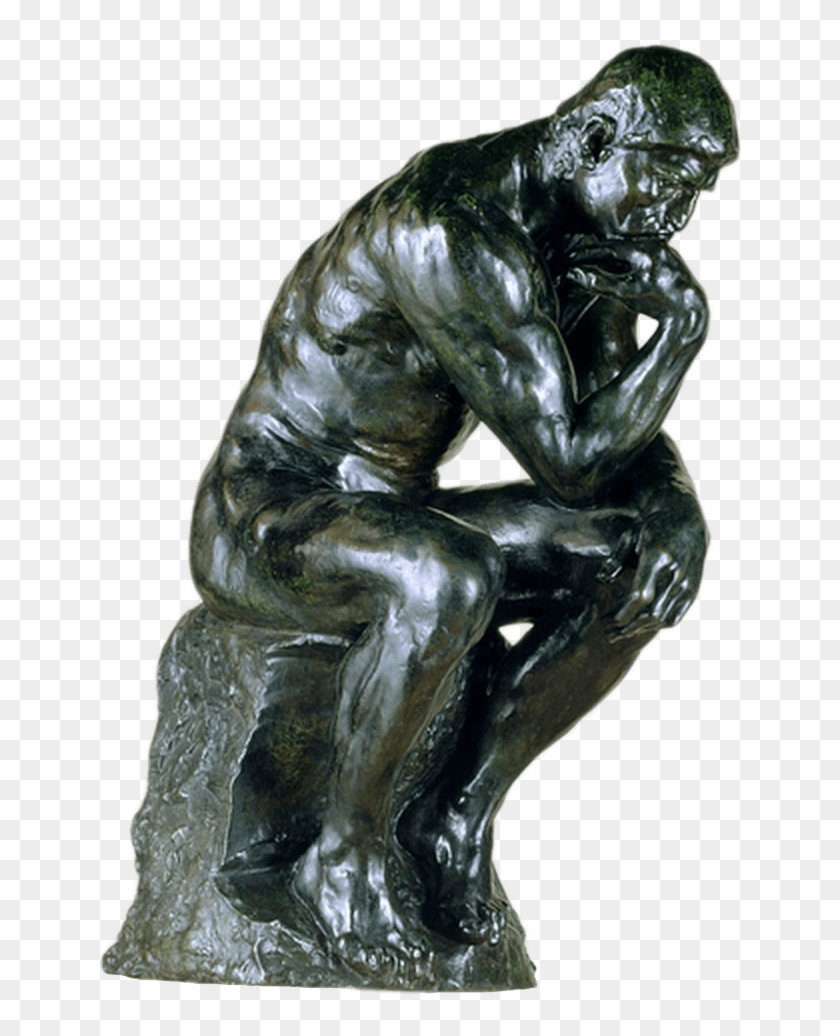 Composition - Auguste Rodin The Thinker Png, Transparent Png - 648x967 ...