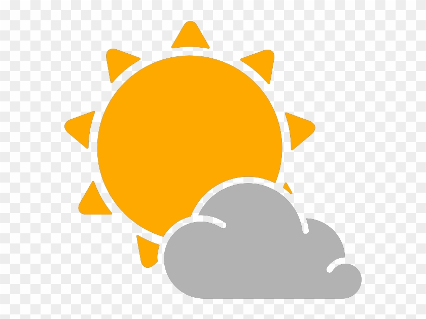 Simple Weather Icons Partly Cloudy Weather Vector Png Transparent Png 600x600 Pngfind