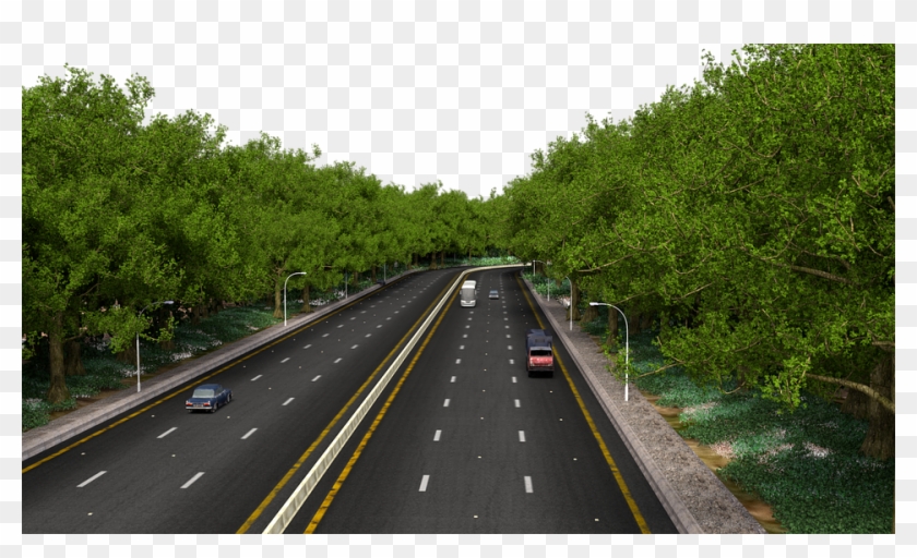 Highway, Motorway, Driving, Path, Straight, Road - Freeway, HD Png