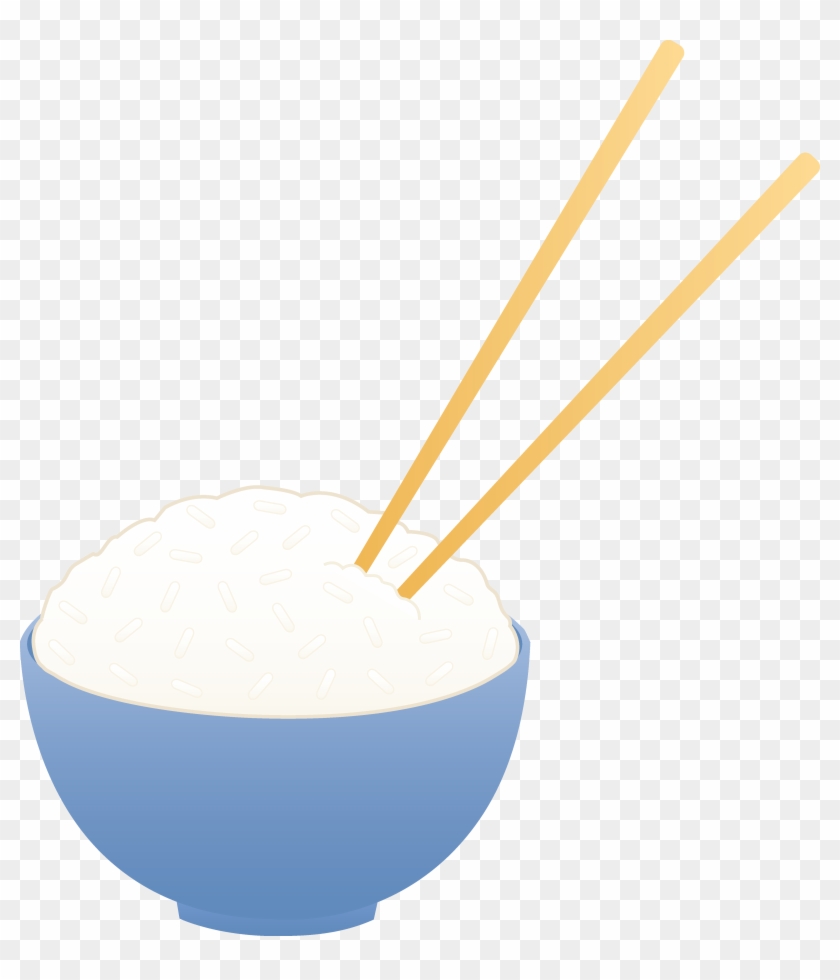 Clipart Freeuse Download Bowl Of White Rice With Chopsticks, HD Png  Download - 4644x5202(#1921015) - PngFind