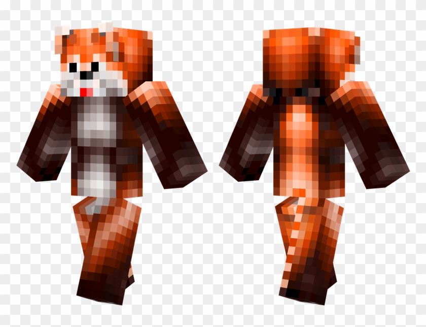 Red Panda - Minecraft Robots Skin, HD Png Download.