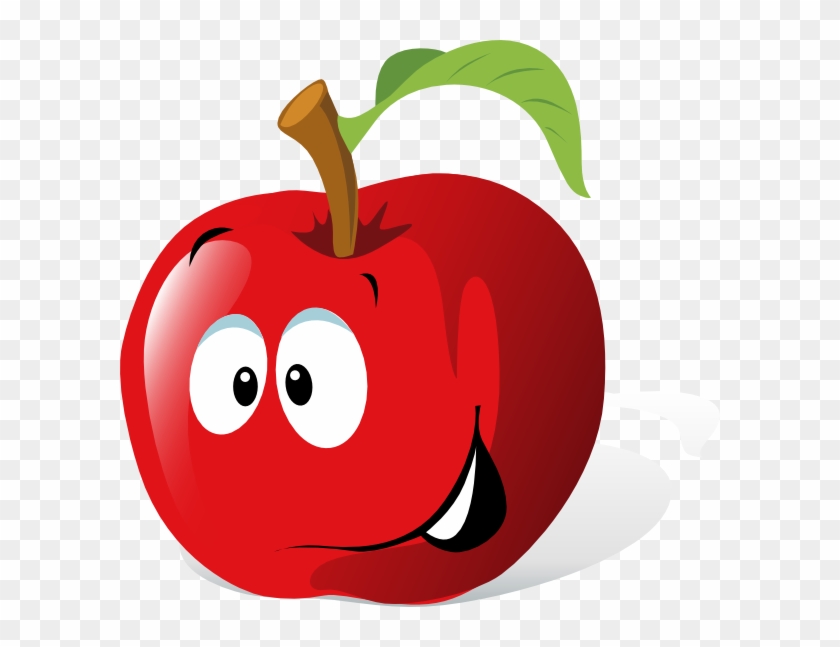 Cartoon Red Apple Svg Clip Arts 600 X 567 Px Cartoon Apple Clipart Hd Png Download 600x567 1945825 Pngfind