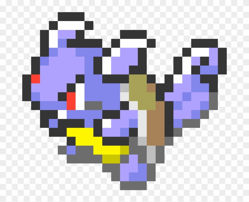 Wartortle - Wartortle Pixel Art, HD Png Download - 770x660(#1946471