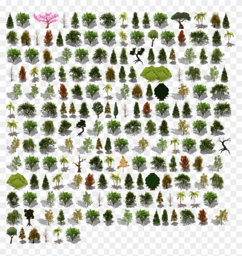 Pine tree sprite sheet png download transparent png 813x848