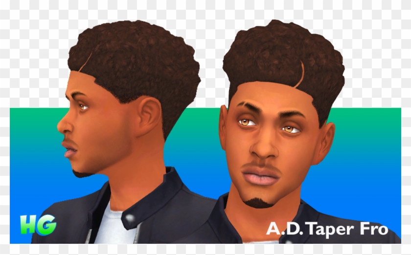 a Sims 4 Afro Hair Male HD Png Download 1016x584 1969309