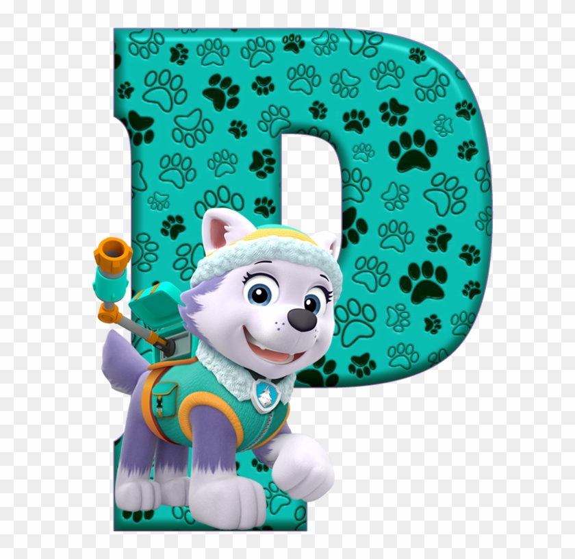 p de alfabeto decorativo paw patrol alphabet letters hd png