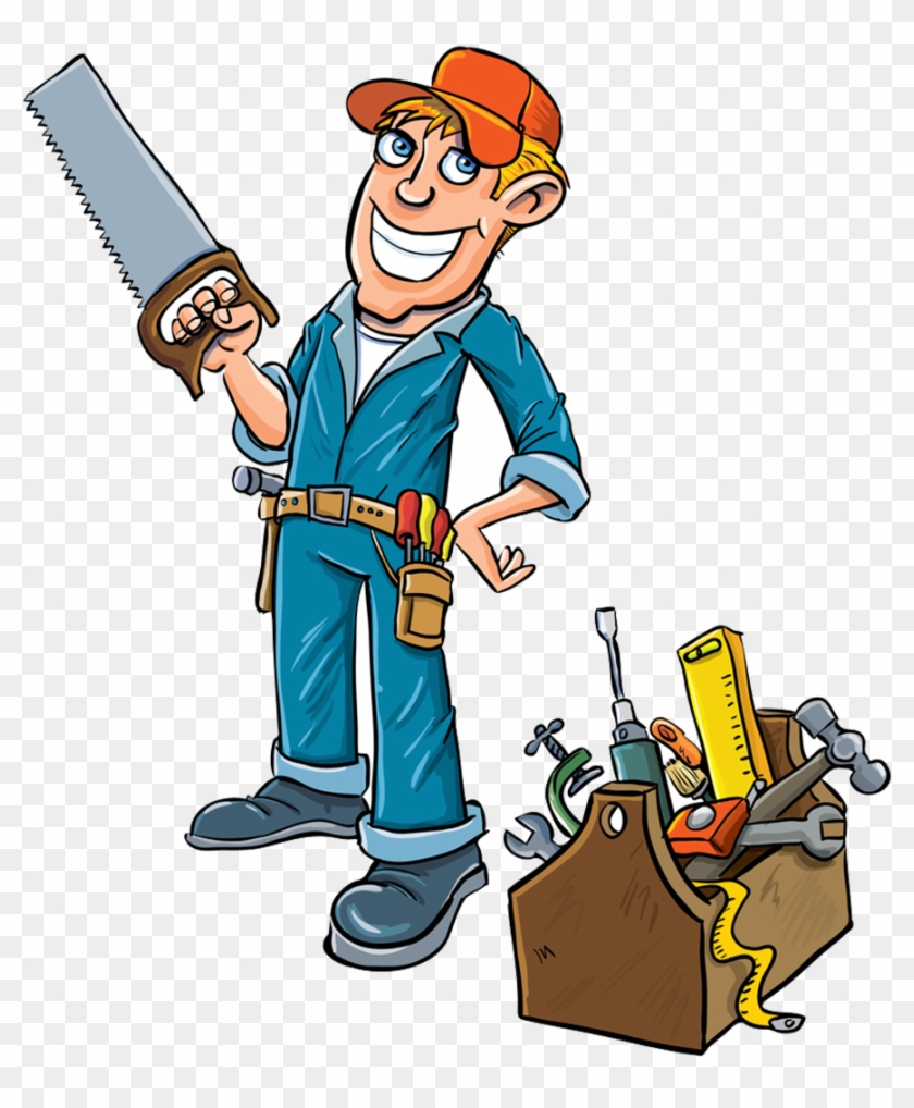 Air Duct Cleaning - Handyman Cartoon, HD Png Download - 900x1600(#1973255)  - PngFind