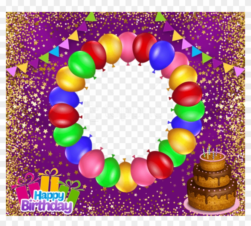 Free Png Happy Birthday Transparent Purple Photo Frame Transparent Happy Birthday Frame Png Download 850x727 Pngfind
