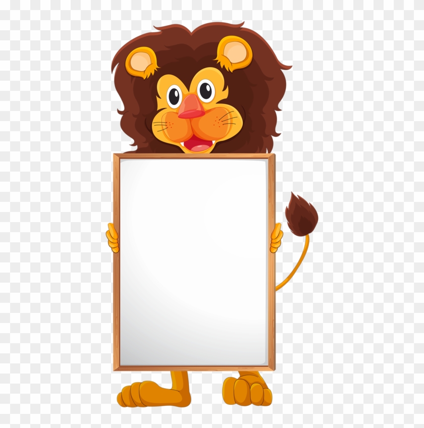 Фотки Cute Frames, Borders And Frames, Name Tags, Paper - Cartoon Border  Lion Frames, HD Png Download - 467x800(#1986354) - PngFind