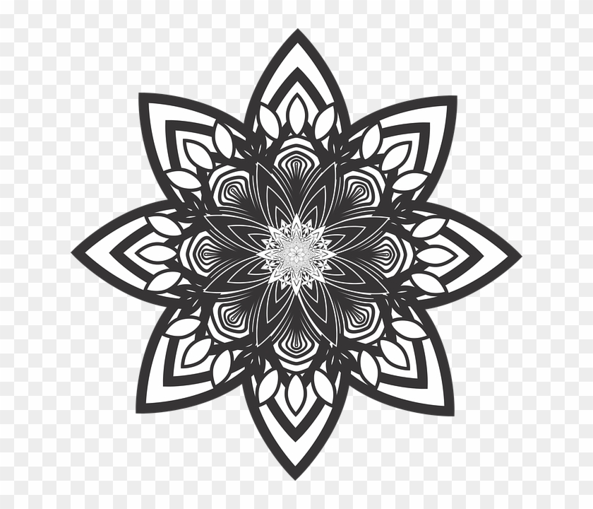 picture Mandala Art Black And White Png mandala art hd png download 640x640
