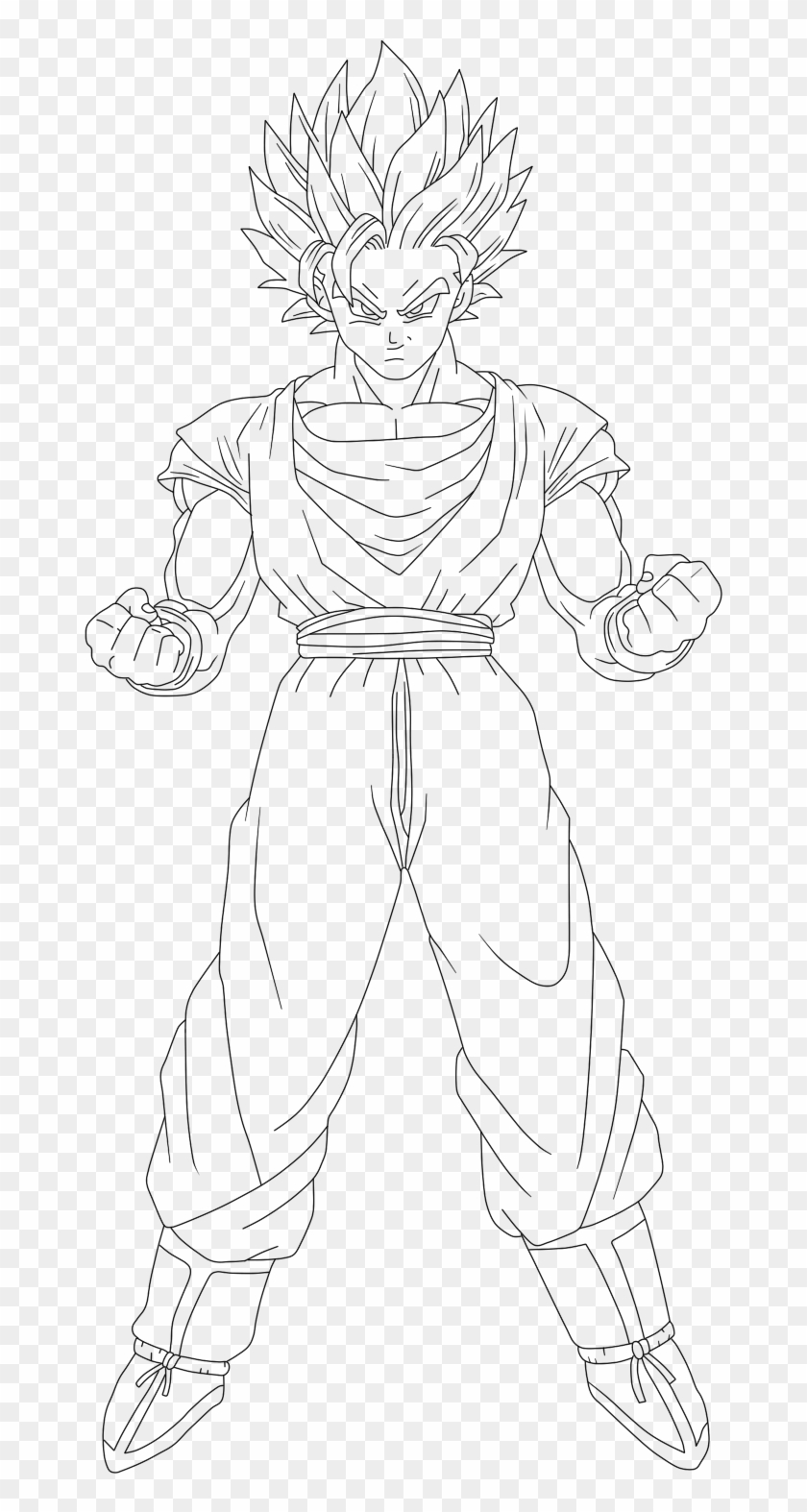 Goku Ssj2 Lineart By Imran Ryo Goku Desenho Desenhos Dragonball Images