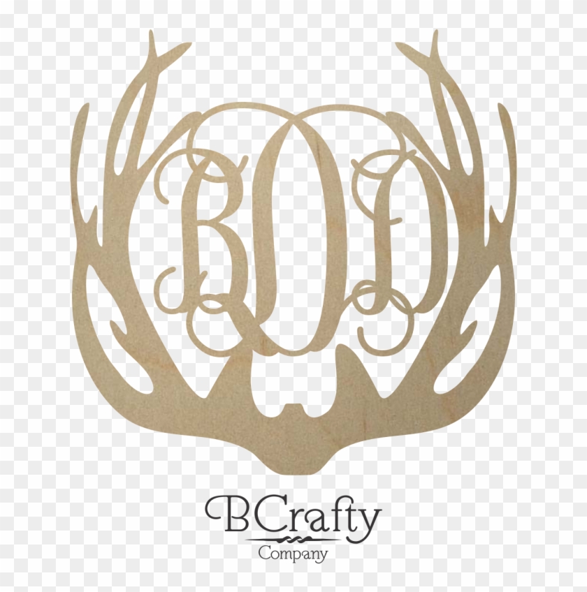 Download Unfinished Antler Monogram Brown Deer Antler Clipart Hd Png Download 684x912 20636 Pngfind