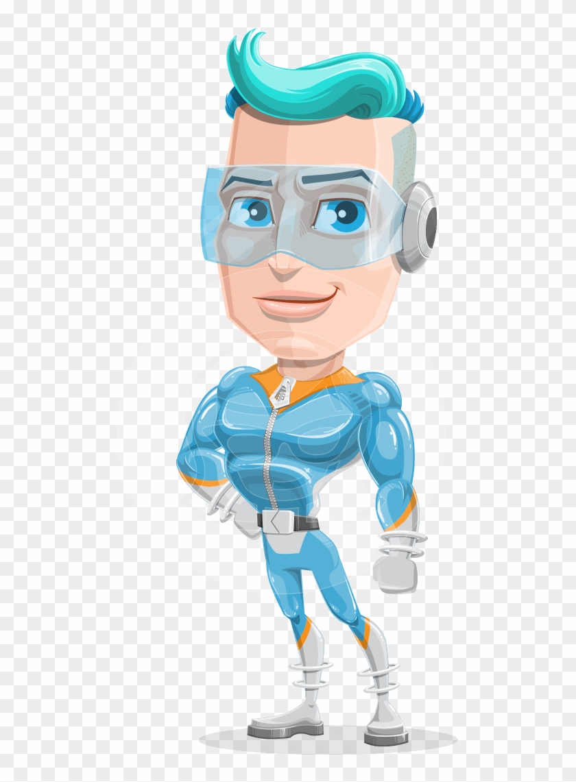 Lexo The Buff Future Guy - Futuristic Cartoon Characters, HD Png