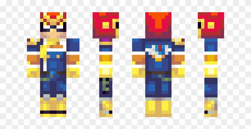 Captain Falcon Skin Minecraft Hd Png Download 750x442 202532 Pngfind