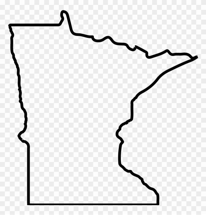 Minnesota Outline Png Black Outline Of Minnesota Transparent Png 