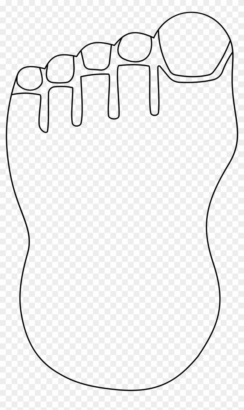 Big Image - Black And White Image Of Foot, HD Png Download - 1390x2266