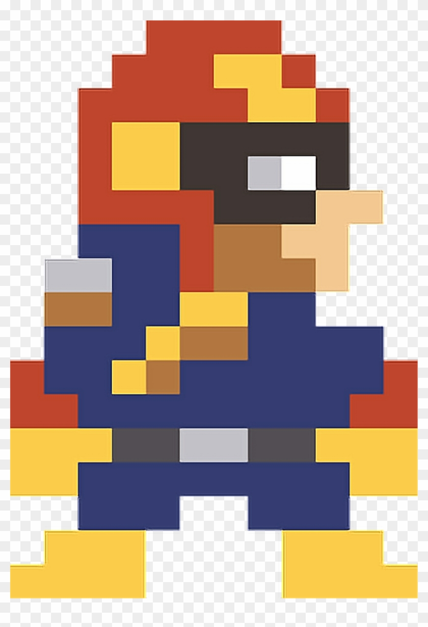 Supermario Sticker - 8 Bit Captain Falcon, HD Png Download - 1024x1449