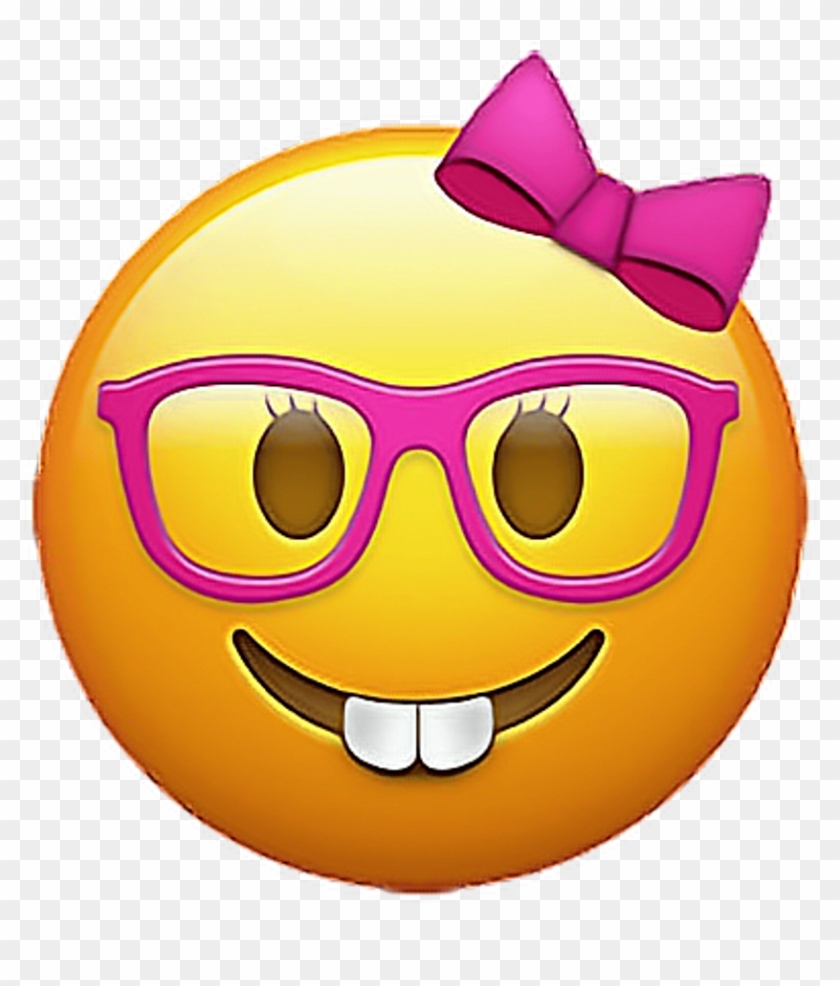  emoji  emojis emojisticker nerd girlnerdemoji sticker 