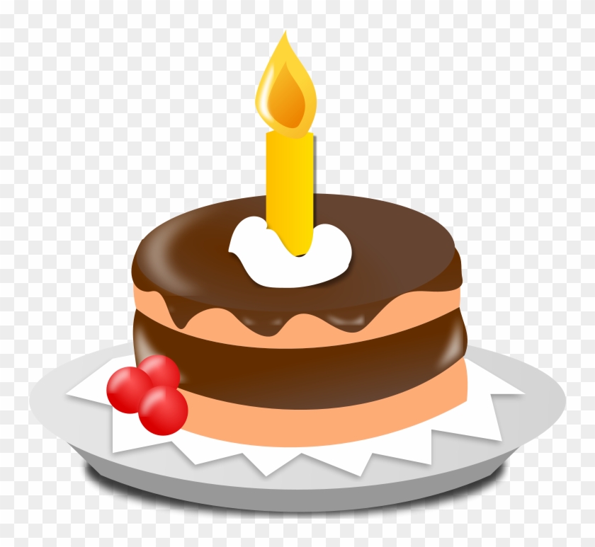 Birthday Icon Png Cake With Candle Clipart Png Transparent Png 800x800 Pngfind
