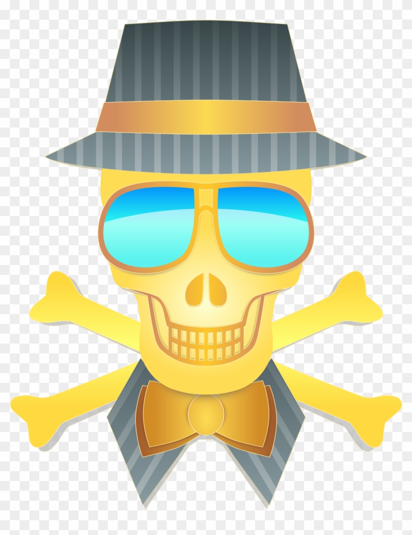 This Free Icons Png Design Of Dapper Skull, Transparent Png - 1932x2400 ...