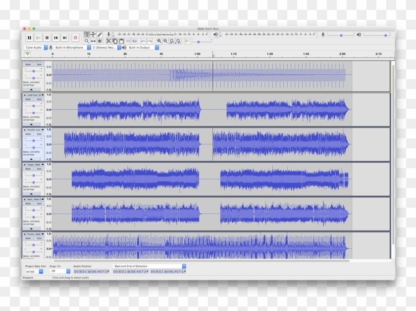 Audacity Screen Shot - Utility Software, HD Png Download - 1500x1053 ...