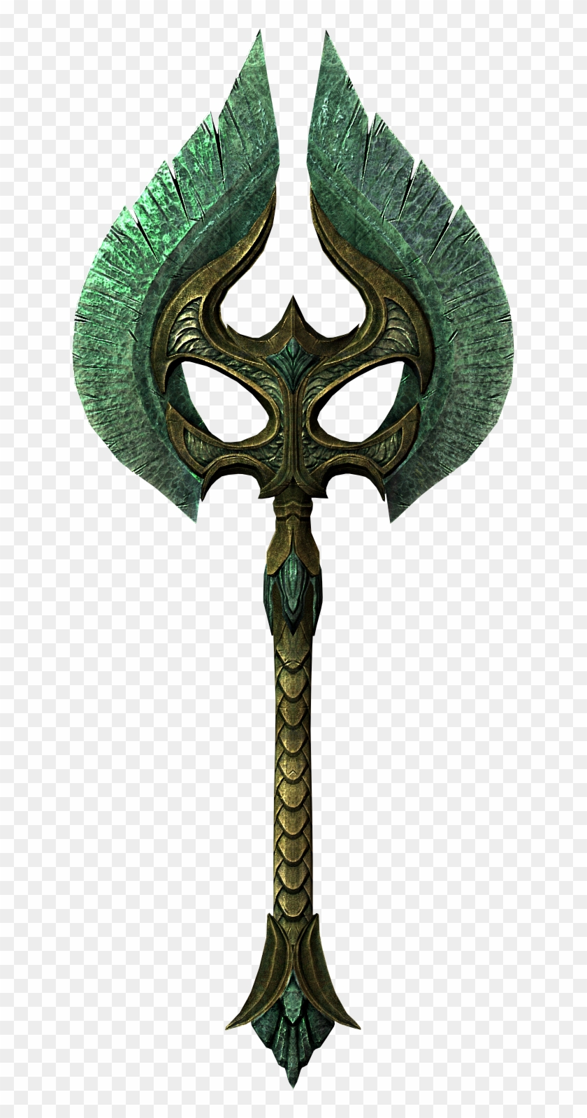 War Axe Elder Skyrim Glass War Axe Hd Png Download 633x1519 Pngfind