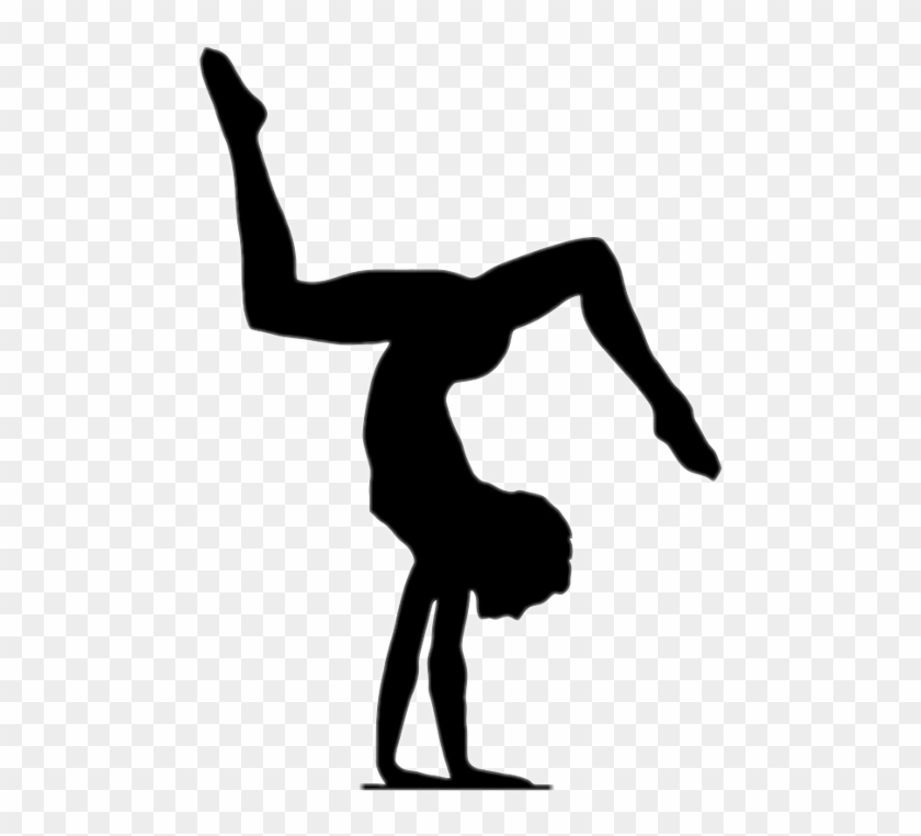Artistic Gymnastics Floor Silhouette Transprent Png - Gymnast Silhouette, Transparent Png