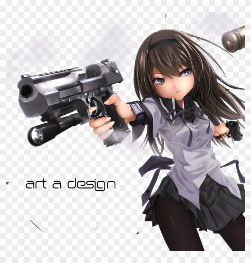 4 X 4 47 0 Gun Girl Anime Png Transparent Png 4x4 368 Pngfind