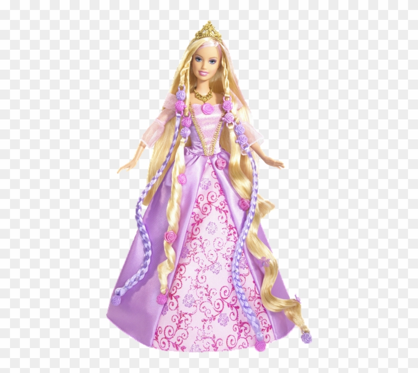 Download Transparent Png Barbie As Rapunzel Doll Png Download