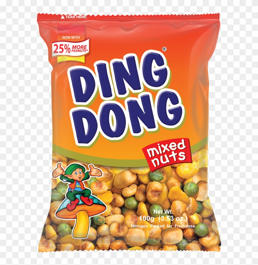 A Fun Medley Of Peanuts, Corn Bits, U - Ding Dong Nuts, HD Png Download.