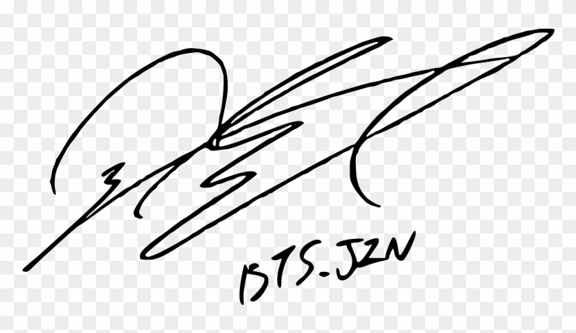 Signature Of Bts' Jin - Jin Signature, HD Png Download - 800x426(#2057881)  - PngFind