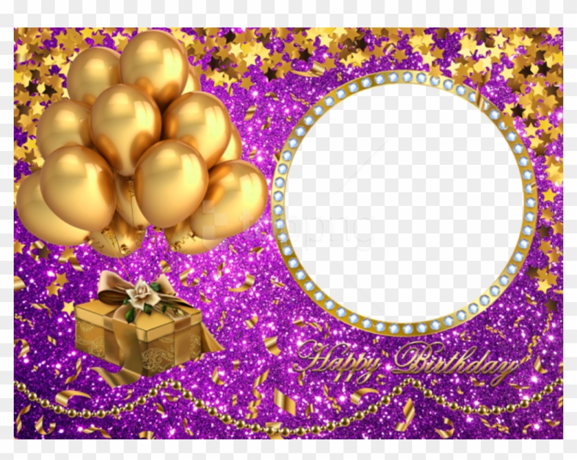 Free Png Happy Birthday Shining Png Frame Background - Birthday Golden  Balloon, Transparent Png - 850x638(#2058651) - PngFind