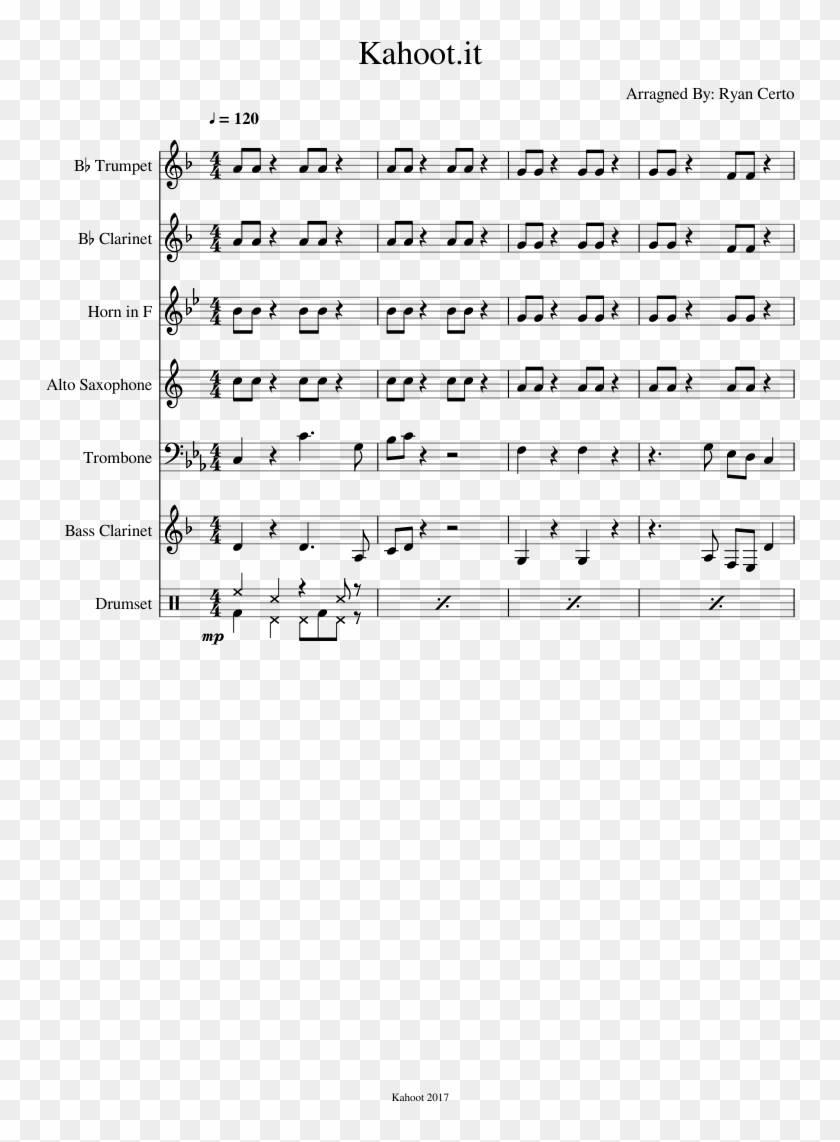 It Sheet Music Composed By Arragned By 7 Nation Army On French Horn Hd Png Download 827x1169 2059077 Pngfind