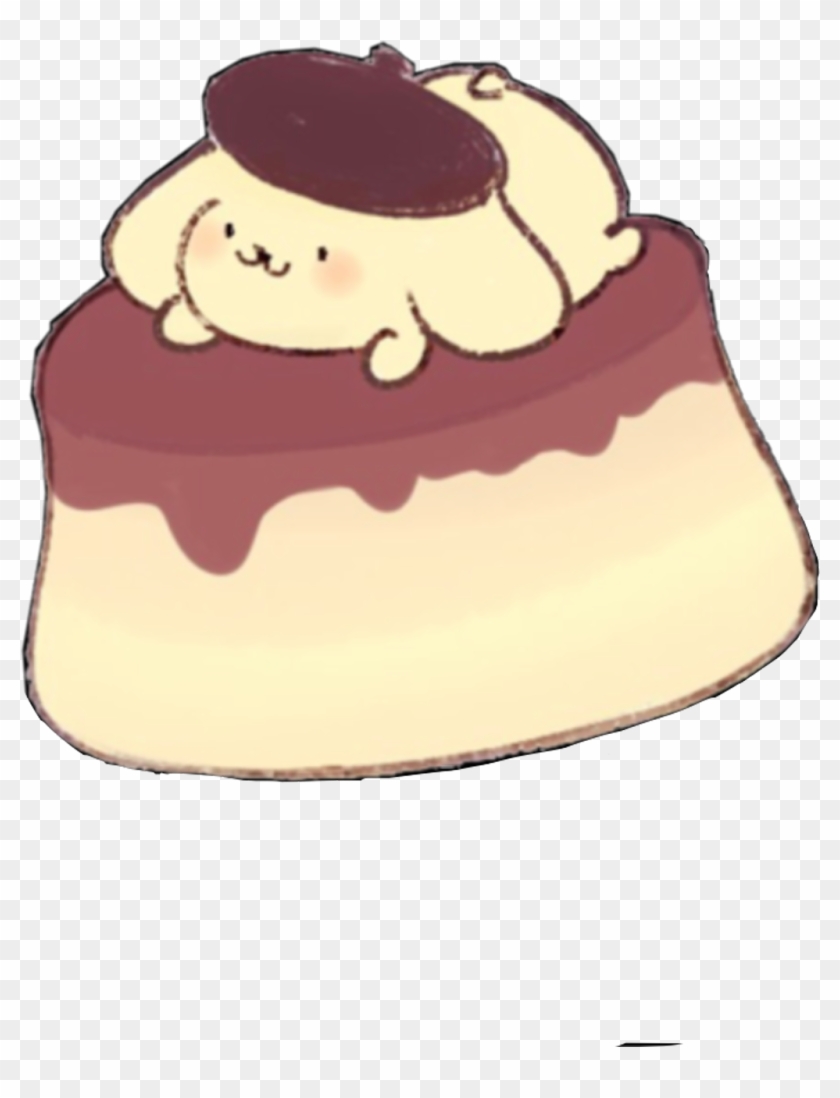 Cute Adorable Cartoon Kawaii Japanese Food Dessert Pompompurin Fanart Hd Png Download 1024x1290 Pngfind