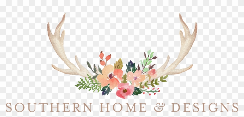 Floral Rustic Deer Antlers Hd Png Download 3000x1422 2082536 Pngfind