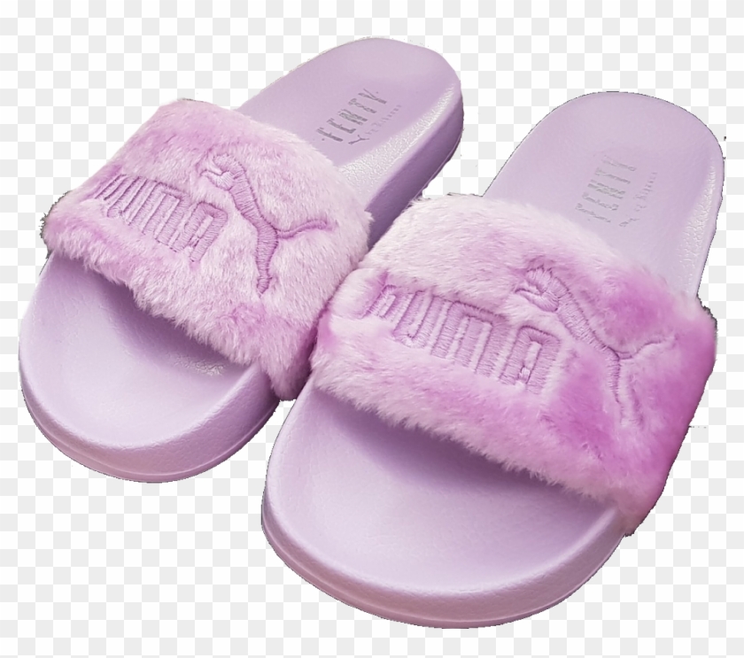 puma slides transparent