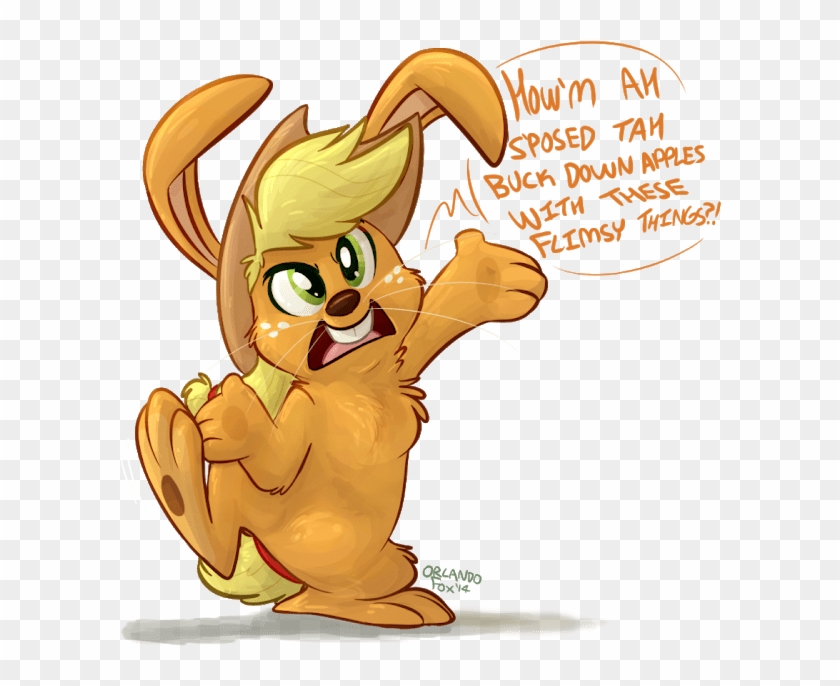 Bunnie Rabbot And Applejack, HD Png Download - 627x650(#2091011) - PngFind