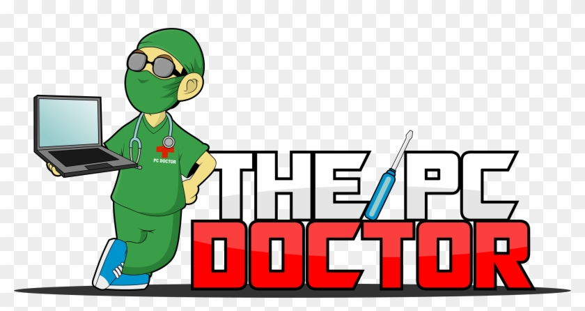 Large North West Pc Doctors Logo - Cartoon, HD Png Download - 2964x1434 ...