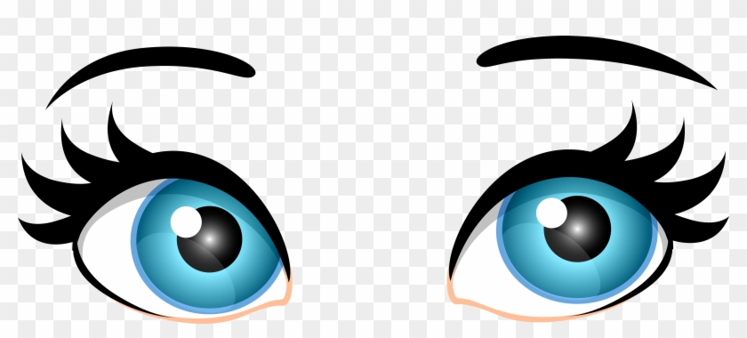 Blue Female Eyes Png Clip Art Best Web Clipart With - Female Cartoon Eyes  Png, Transparent Png - 7000x2838(#212373) - PngFind