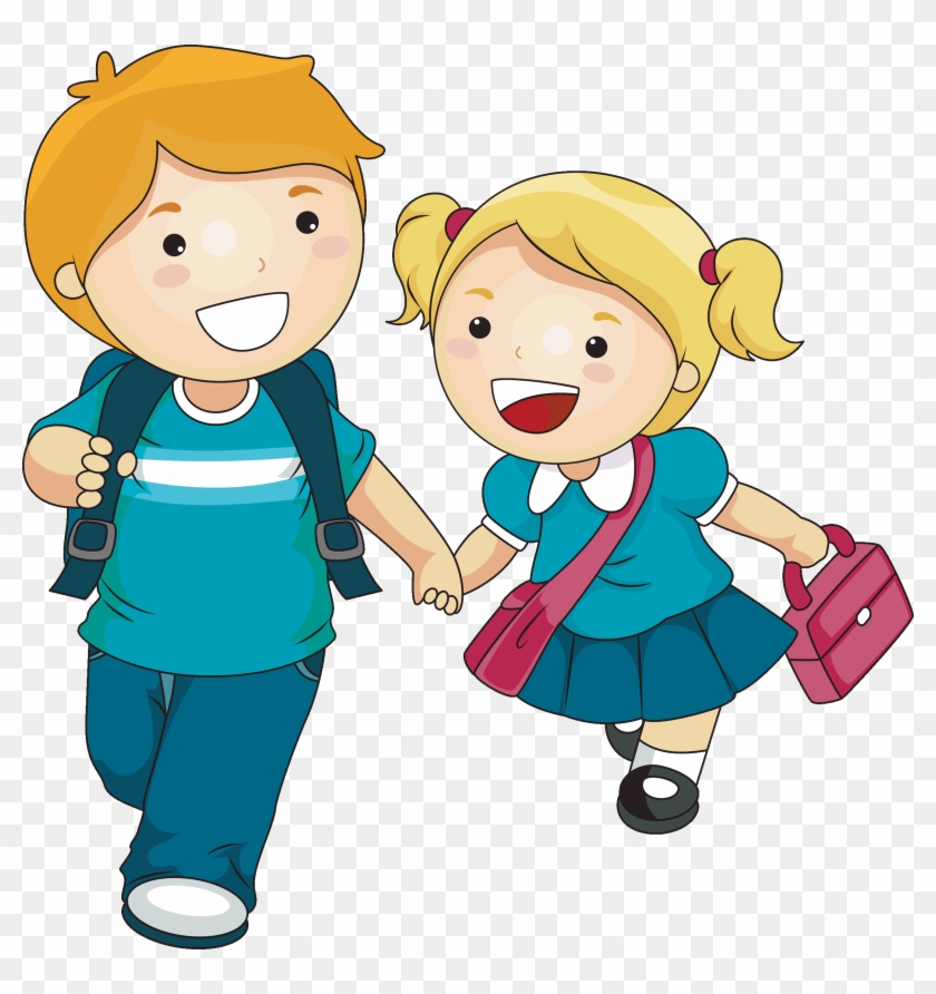 28 Collection Of School Student Clipart Png - Cartoon Brother And Sister,  Transparent Png - 2364x2400(#212479) - PngFind
